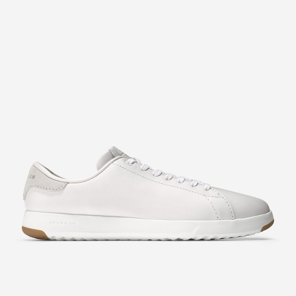 Cole Haan GrandPro Tennis White Leather Sneakers - Picture 3 of 12